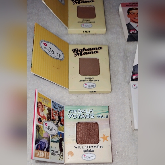 NEW Bundle of 4 theBalm Cosmetics Mini Eyeshadow Bronzer Blush Book Design - Picture 5 of 10